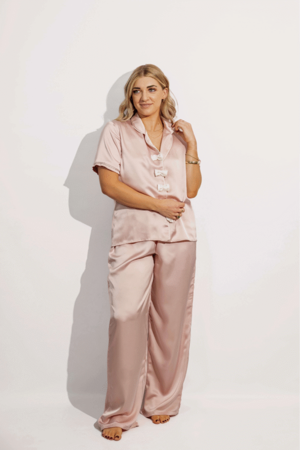 Satin Psalms| Bowtie Pajama Set